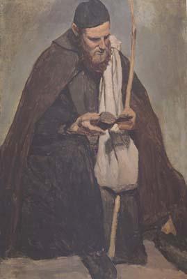 Jean Baptiste Camille  Corot Moine italien assis (mk11) oil painting image